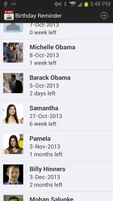 Birthday Reminder android App screenshot 3